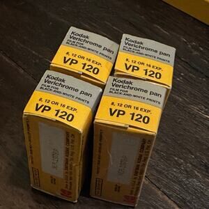 Vintage Kodak Verichrome Pan 120 Black & White Film ASA 125 – Exp 1978 -4 rolls